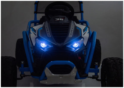 Elektrické auto DM-107 24V s tichým motorem – modré
