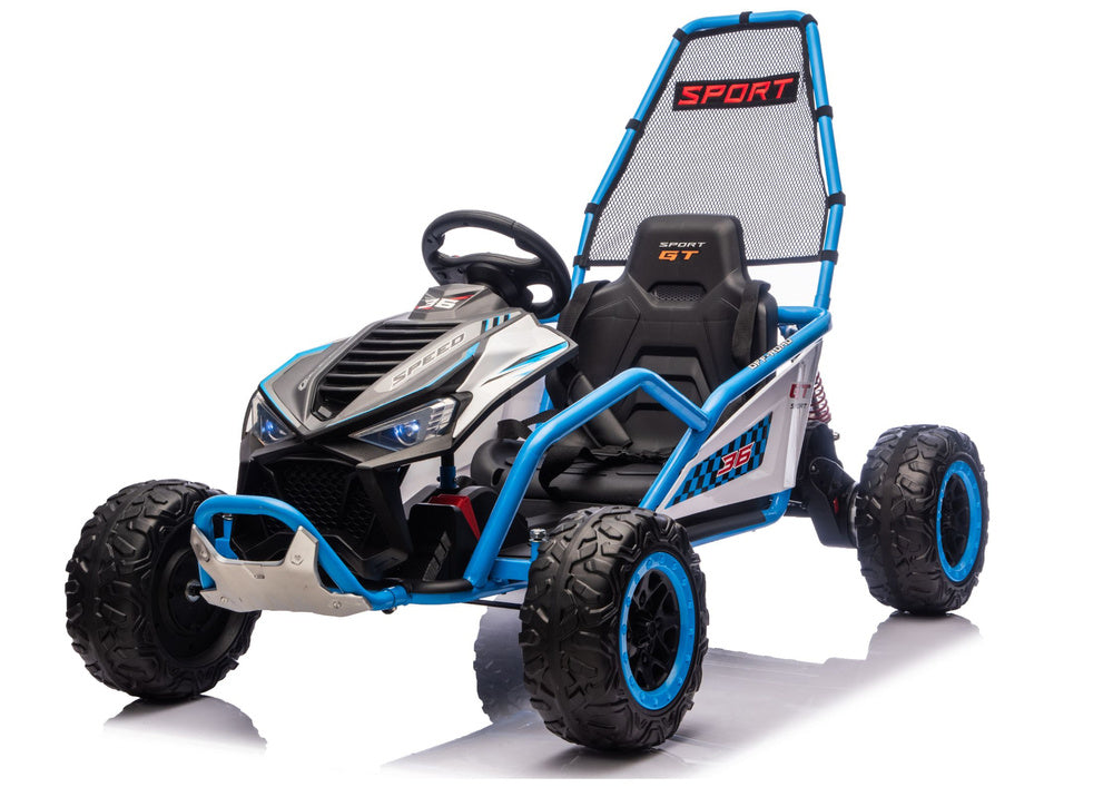 Elektrické auto DM-107 24V s tichým motorem – modré