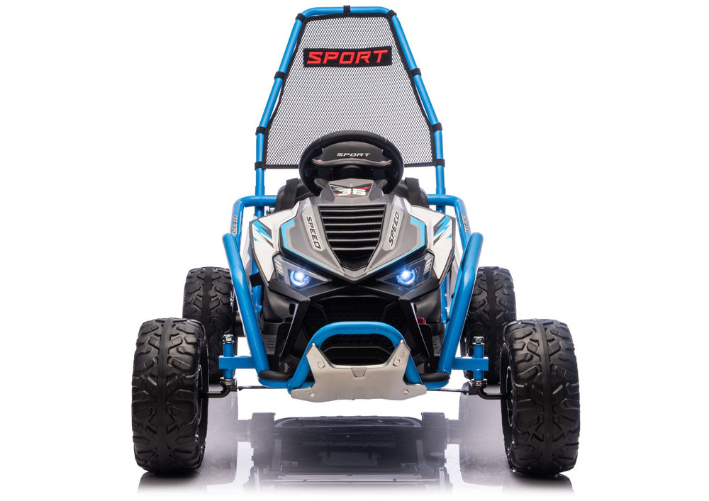 Elektrické auto DM-107 24V s tichým motorem – modré