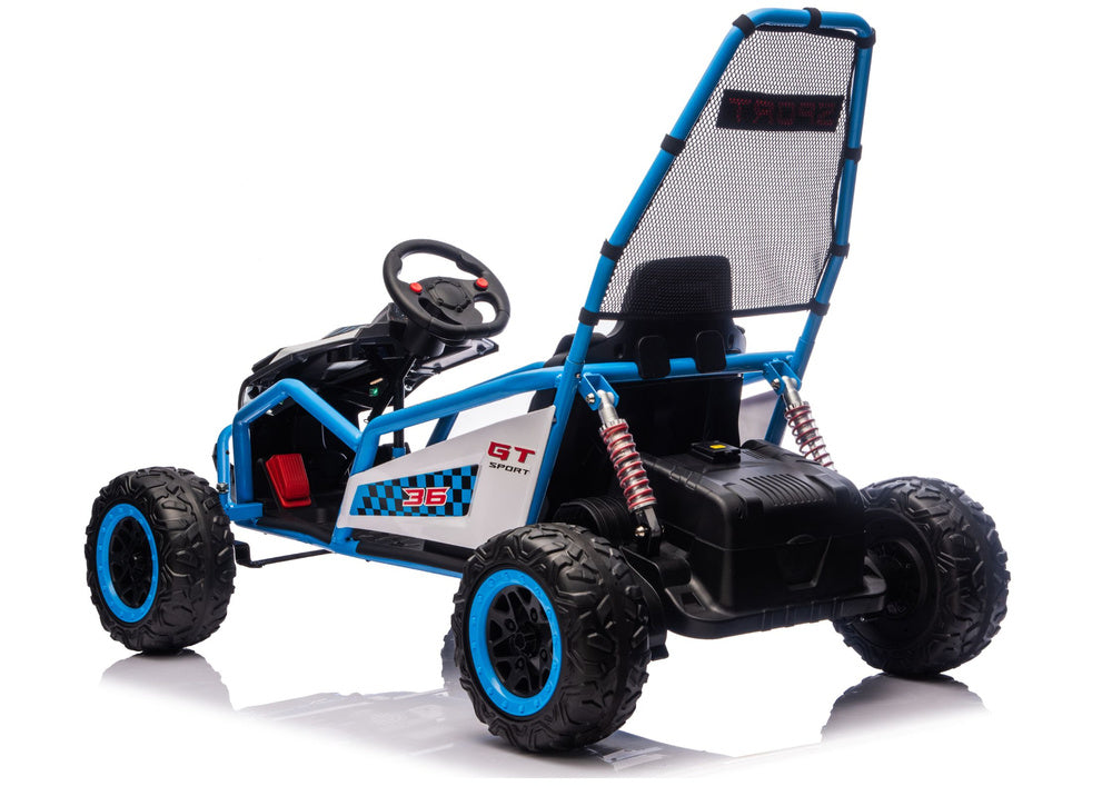 Elektrické auto DM-107 24V s tichým motorem – modré