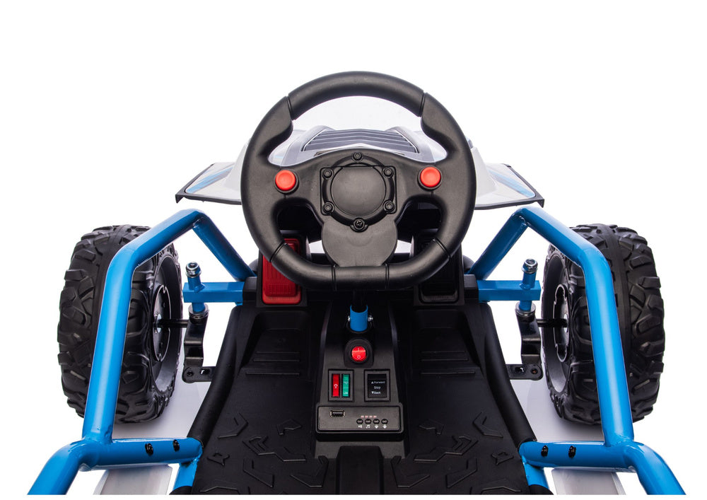 Elektrické auto DM-107 24V s tichým motorem – modré