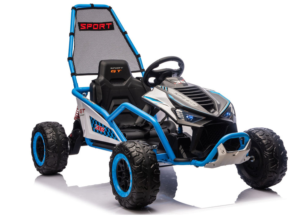 Elektrické auto DM-107 24V s tichým motorem – modré