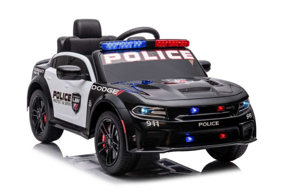 Elektrické auto Dodge Charger policejní černé
