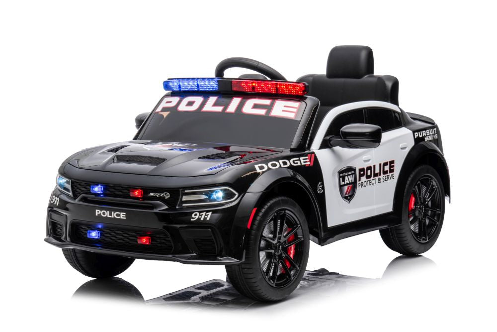 Elektrické auto Dodge Charger policejní černé