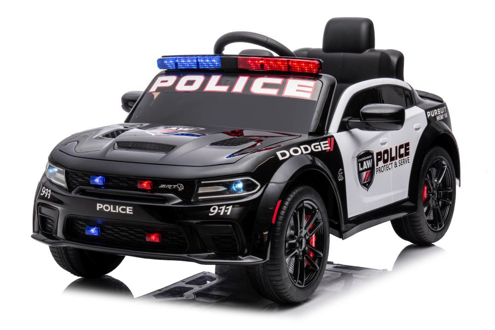 Elektrické auto Dodge Charger policejní černé
