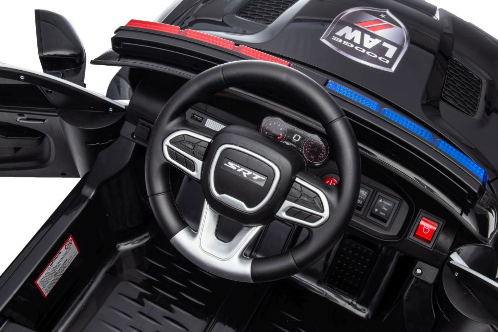 Elektrické auto Dodge Charger policejní černé