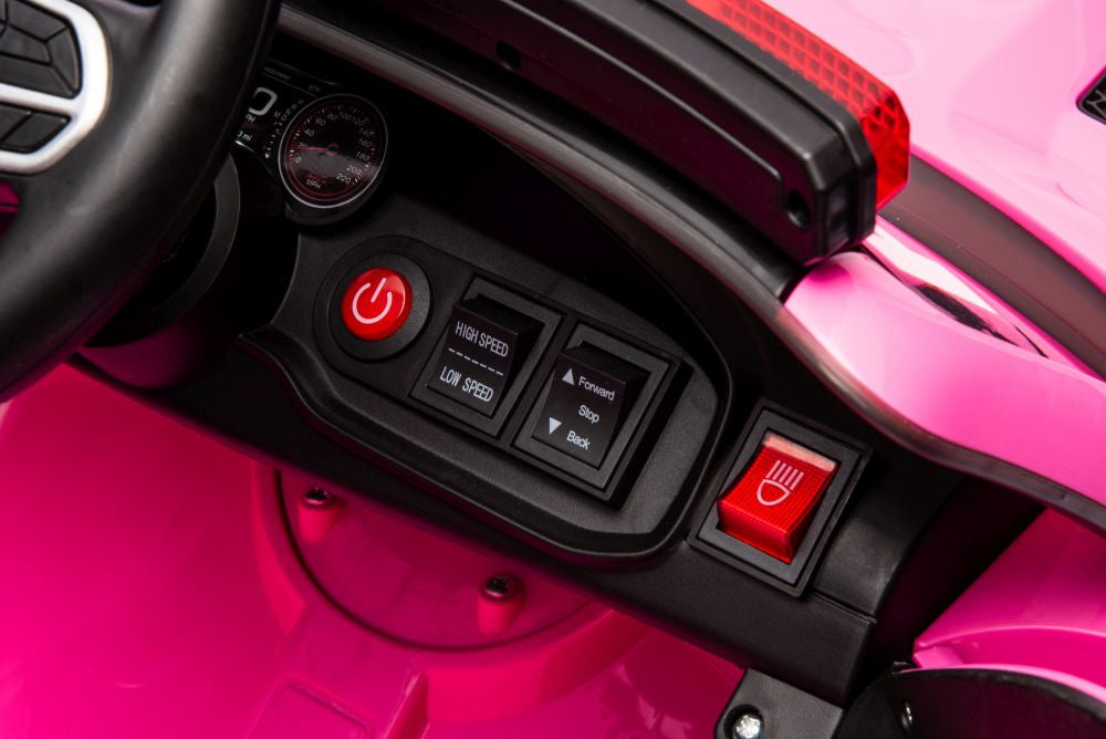 Elektrické auto Dodge Charger policejní růžové na akumulátor