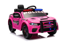 Elektrické auto Dodge Charger policejní růžové na akumulátor