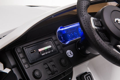 Elektrické auto Ford Mustang GT s driftem a dálkovým ovládáním bílé