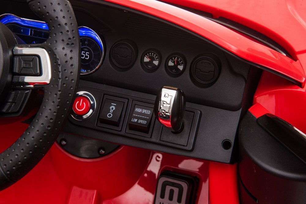 Elektrické auto Ford Mustang GT s driftem a dálkovým ovládáním červené