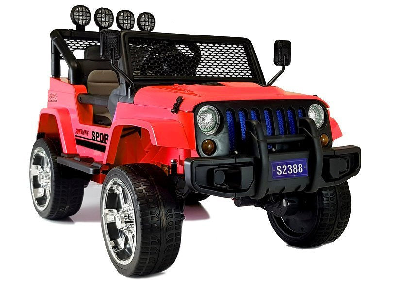 Elektrické auto Jeep 4x45W – na akumulátor | červené