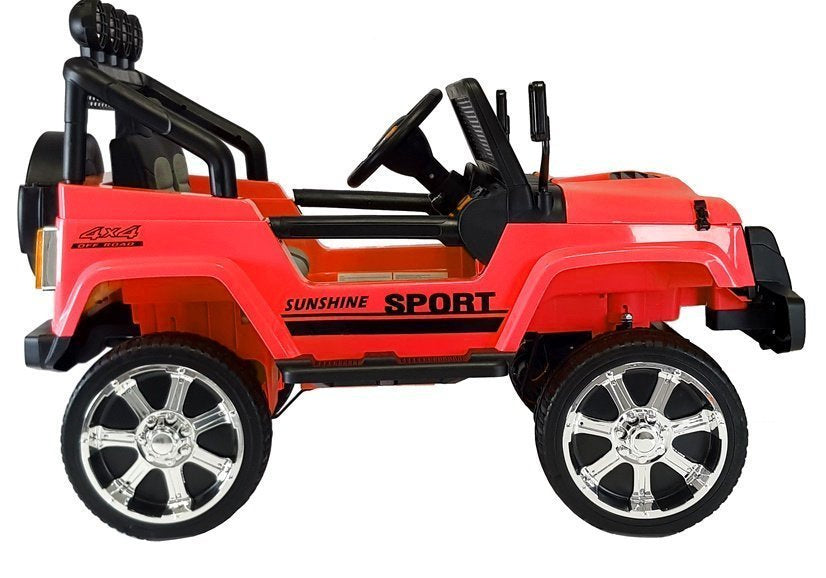 Elektrické auto Jeep 4x45W – na akumulátor | červené