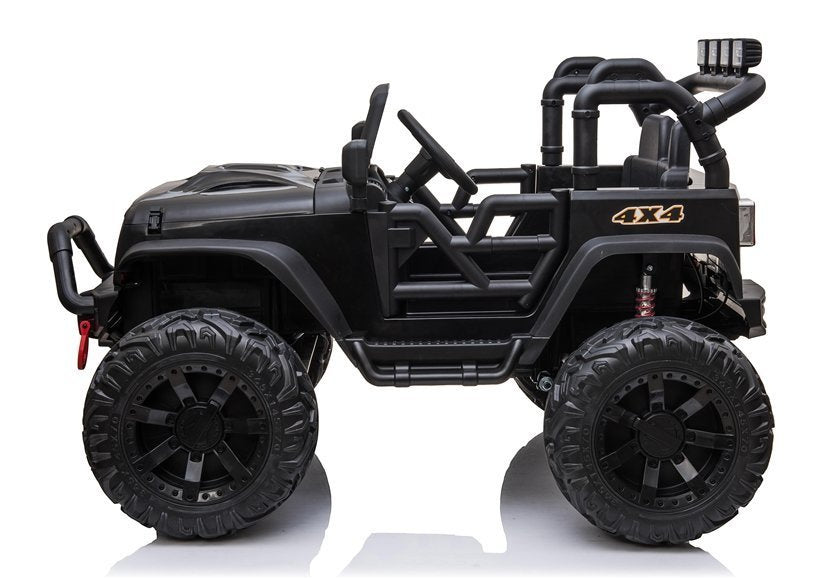Elektrické auto Jeep JC666 na akumulátor lakované černé