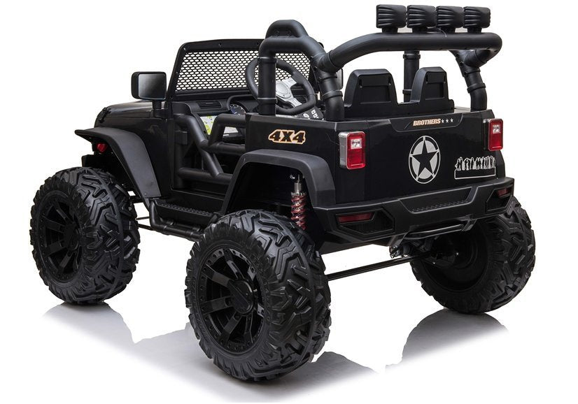 Elektrické auto Jeep JC666 na akumulátor lakované černé
