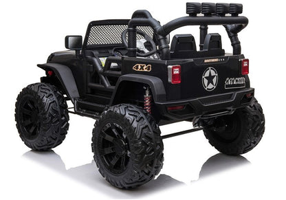 Elektrické auto Jeep JC666 na akumulátor lakované černé