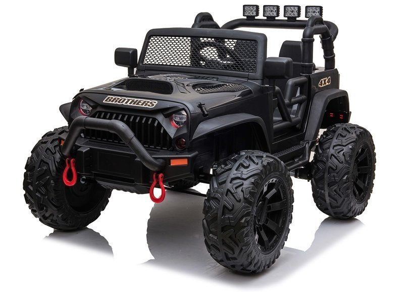 Elektrické auto Jeep JC666 na akumulátor lakované černé