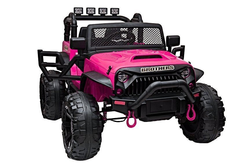 Elektrické auto Jeep JC666 na akumulator lakované růžové