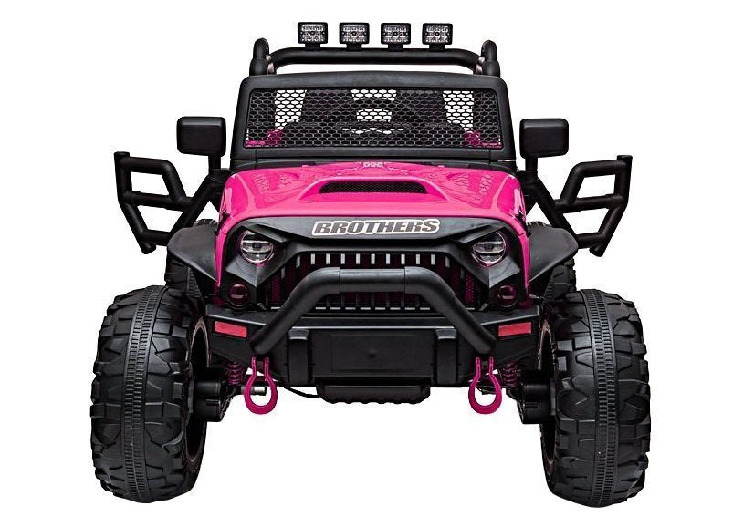 Elektrické auto Jeep JC666 na akumulator lakované růžové