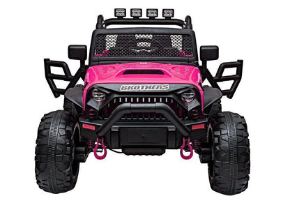 Elektrické auto Jeep JC666 na akumulator lakované růžové