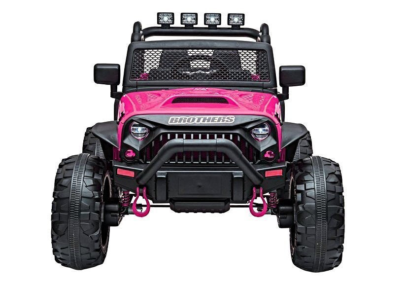 Elektrické auto Jeep JC666 na akumulator lakované růžové