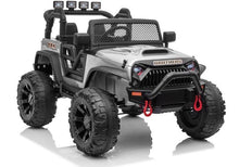 Elektrické auto Jeep JC666 na akumulator lakované stříbrné