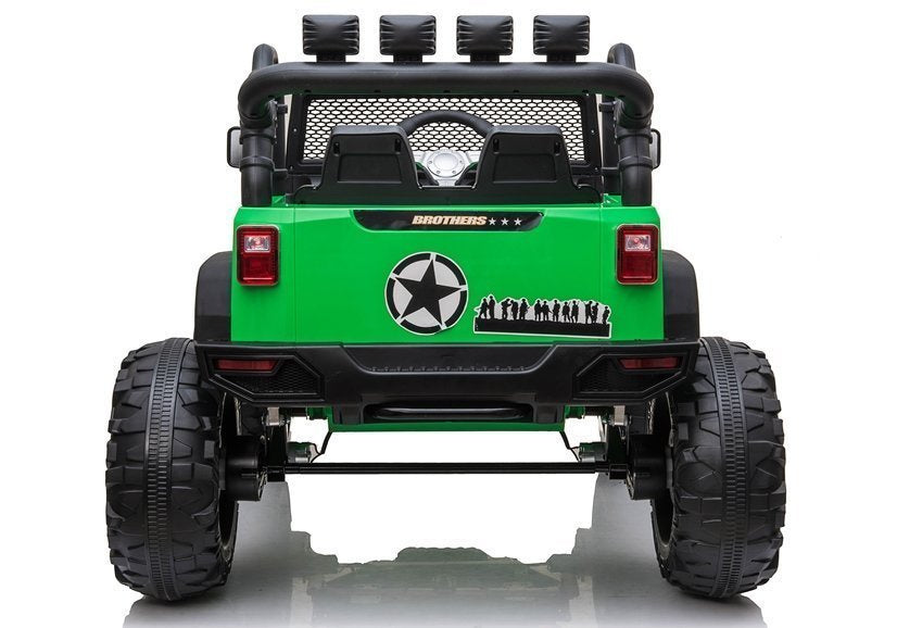Elektrické auto Jeep JC666 na akumulátor zelené