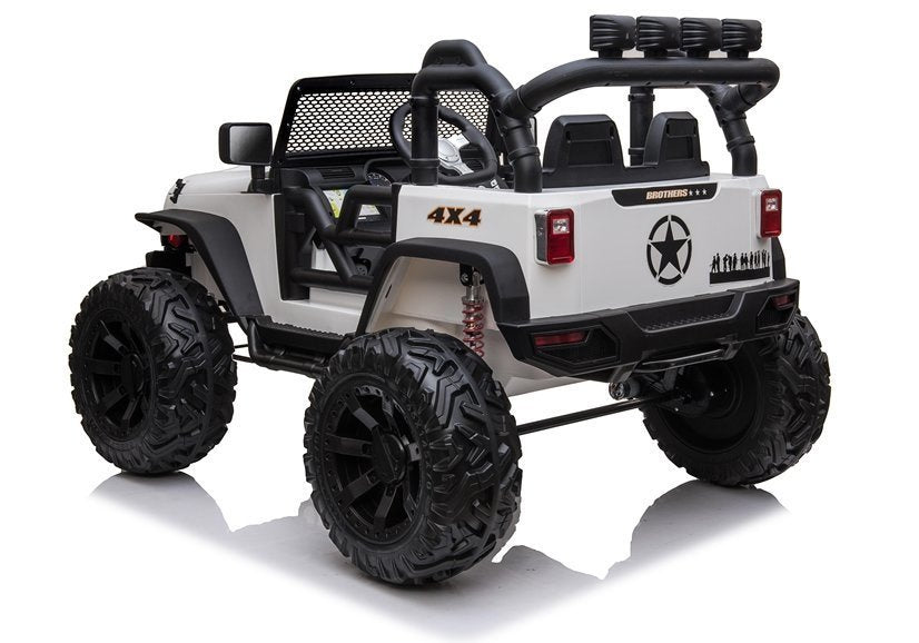 Elektrické auto Jeep na akumulator JC666 bílé