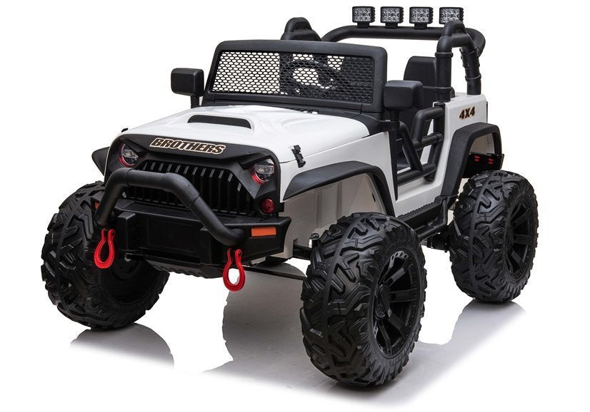 Elektrické auto Jeep na akumulator JC666 bílé