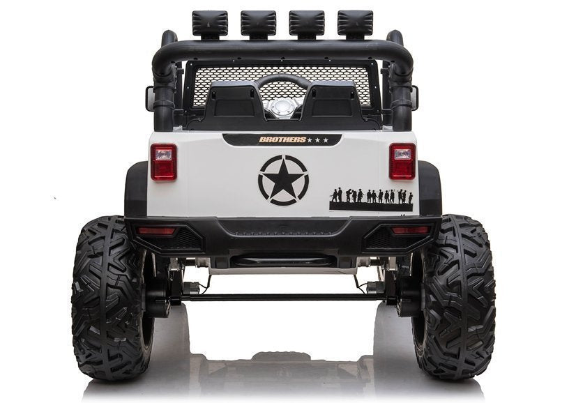 Elektrické auto Jeep na akumulator JC666 bílé