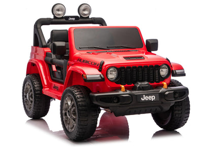Elektrické auto Jeep Rubicon 4x4 pro děti 24V – červené