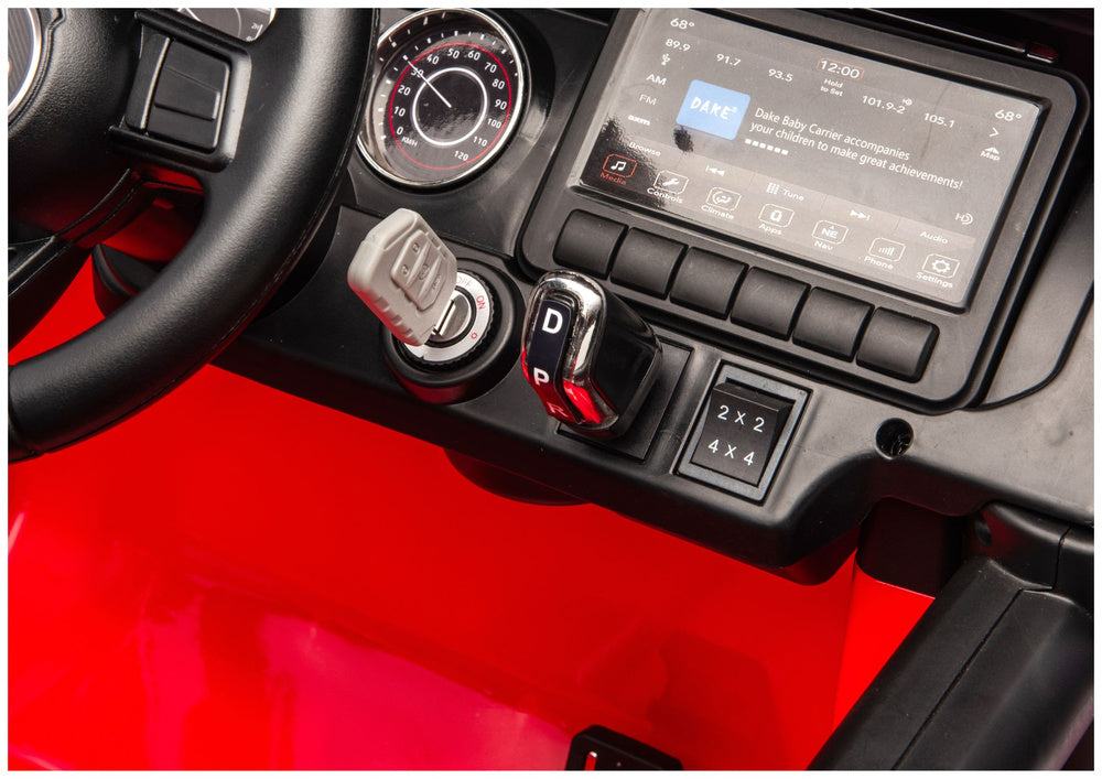 Elektrické auto Jeep Rubicon 4x4 pro děti 24V – červené