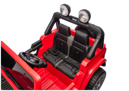 Elektrické auto Jeep Rubicon 4x4 pro děti 24V – červené