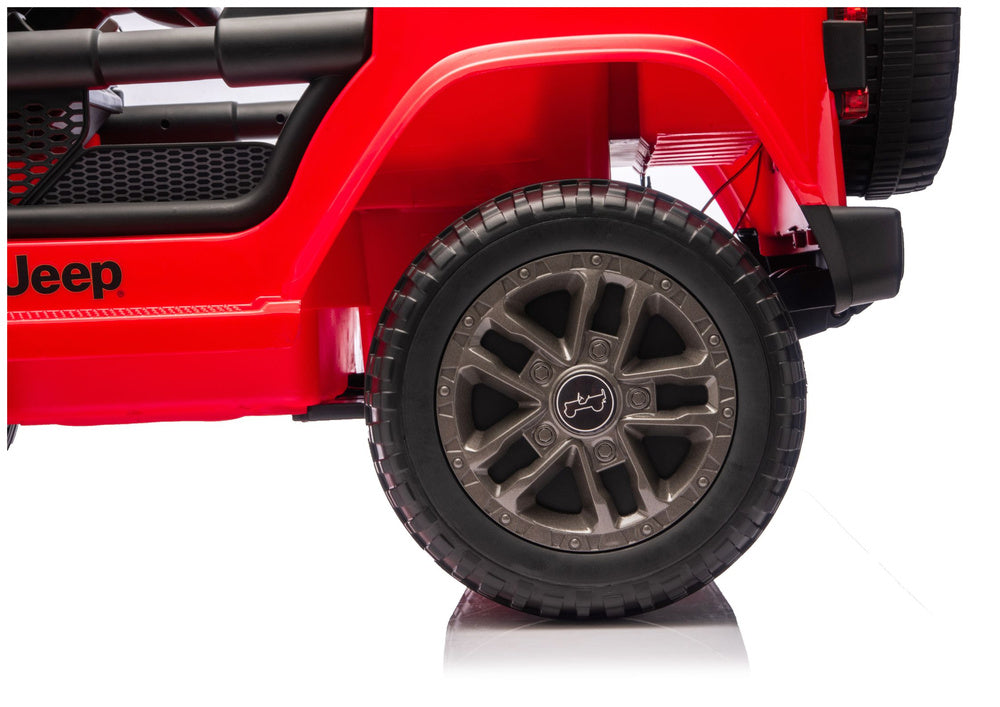 Elektrické auto Jeep Rubicon 4x4 pro děti 24V – červené