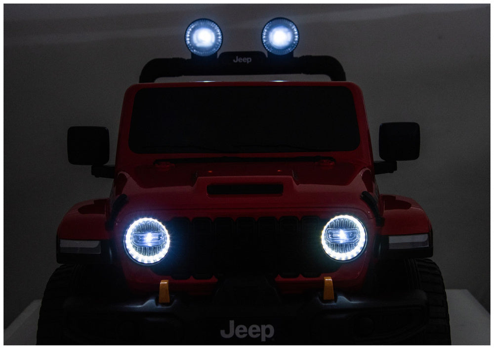 Elektrické auto Jeep Rubicon 4x4 pro děti 24V – červené