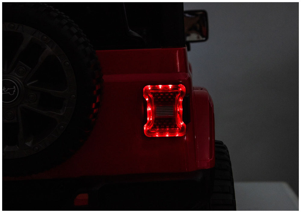 Elektrické auto Jeep Rubicon 4x4 pro děti 24V – červené