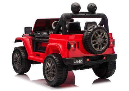 Elektrické auto Jeep Rubicon 4x4 pro děti 24V – červené