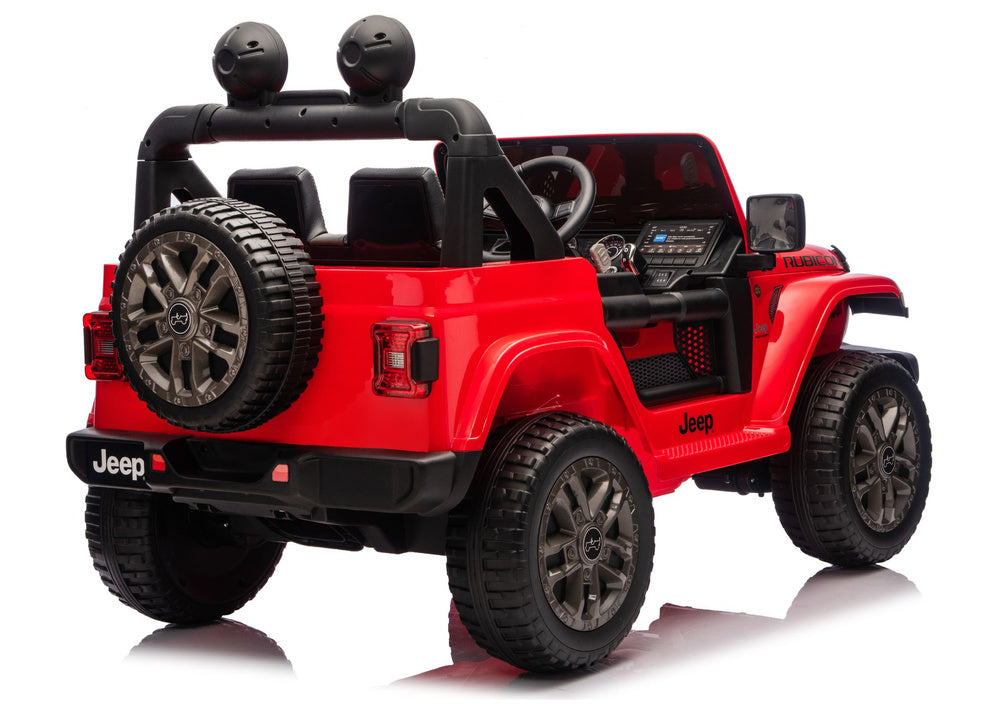 Elektrické auto Jeep Rubicon 4x4 pro děti 24V – červené