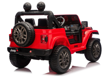 Elektrické auto Jeep Rubicon 4x4 pro děti 24V – červené