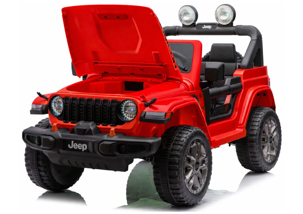 Elektrické auto Jeep Rubicon 4x4 pro děti 24V – červené