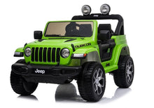 Elektrické auto Jeep Rubicon 4x4 zelené