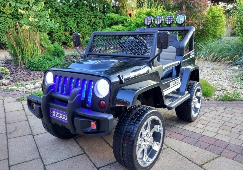 Elektrické auto Jeep S2388 – 4x45W černé | dětské