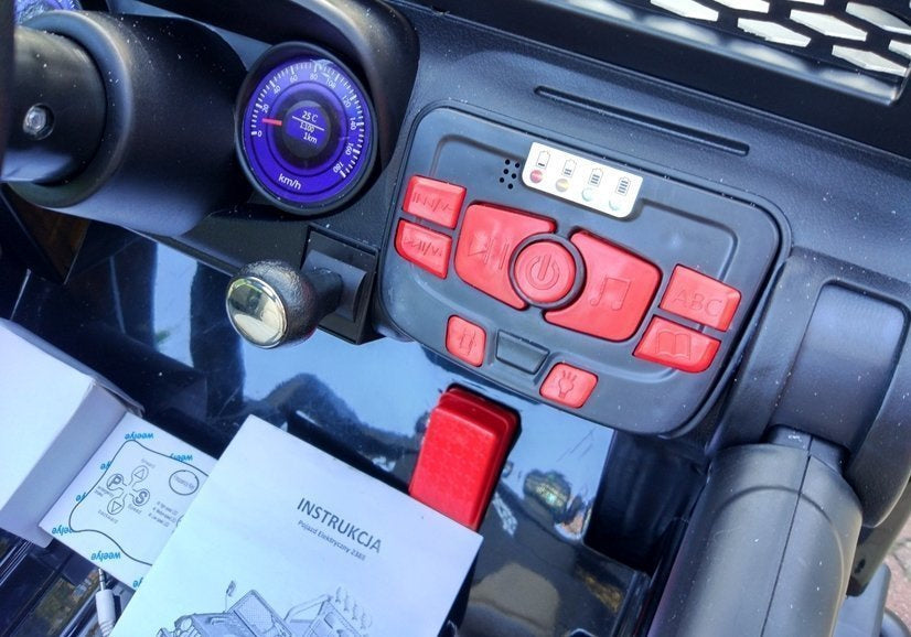 Elektrické auto Jeep S2388 – 4x45W černé | dětské