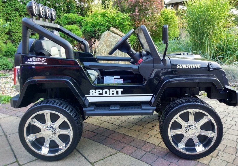 Elektrické auto Jeep S2388 – 4x45W černé | dětské