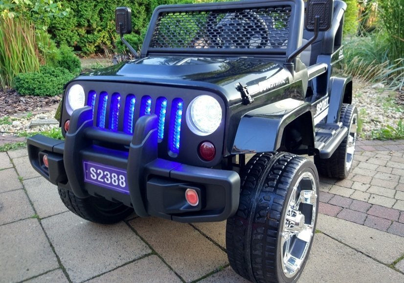 Elektrické auto Jeep S2388 – 4x45W černé | dětské