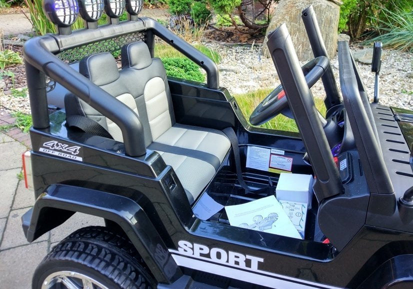 Elektrické auto Jeep S2388 – 4x45W černé | dětské