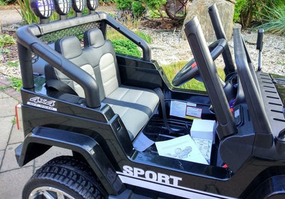 Elektrické auto Jeep S2388 – 4x45W černé | dětské