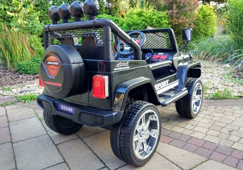Elektrické auto Jeep S2388 – 4x45W černé | dětské