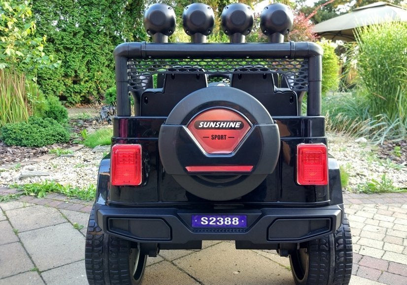 Elektrické auto Jeep S2388 – 4x45W černé | dětské