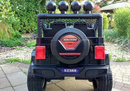 Elektrické auto Jeep S2388 – 4x45W černé | dětské