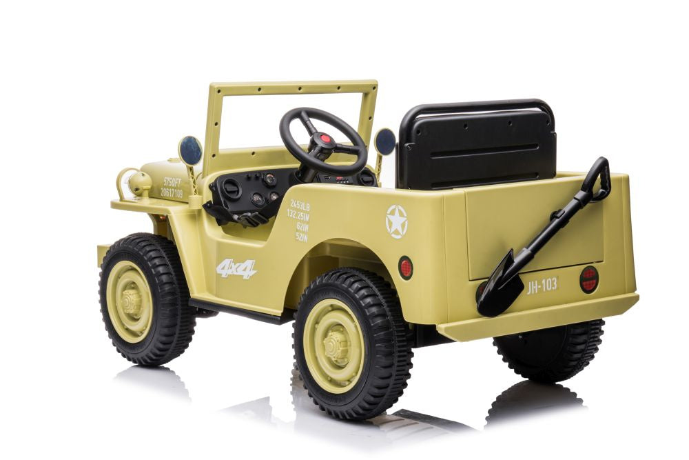 Elektrické auto JH 103 4x4 – dětské vozítko | khaki